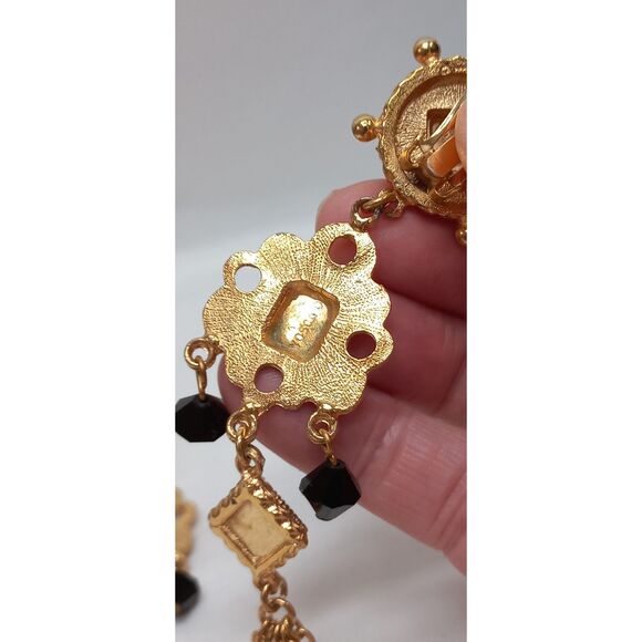 GERARD YOSCA Earrings Runway Statement Glamour 6" - Picture 10 of 12